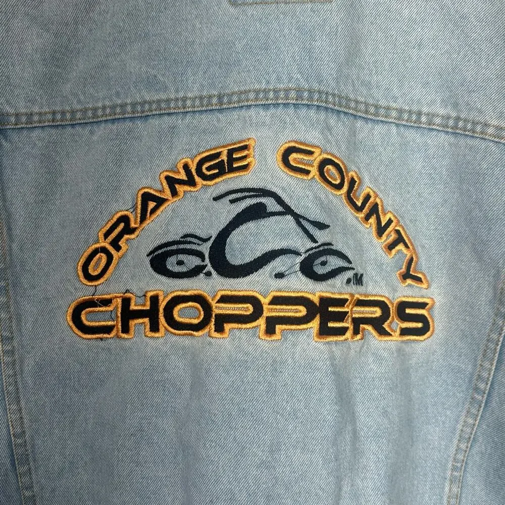 Orange County Choppers Denim Jacket Size Medium - Picture 5 of 8